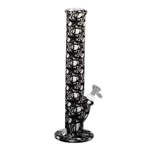 Bong Silicona Luminoso Calaveras Negras