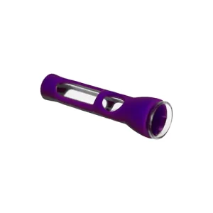 Pipa Vidrio Silicona Trompeta Morado