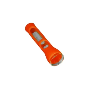 Pipa Vidrio Silicona Trompeta Naranja