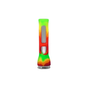 Pipa Vidrio Silicona Trompeta Rasta